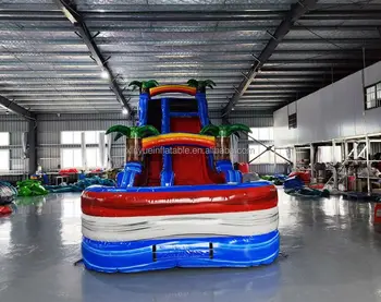 Commercial Kid Inflatable Bounce House Colorful Inflatable Castle And Slide For Party Rental