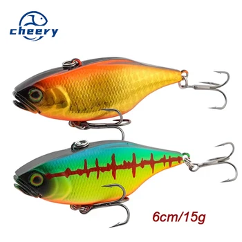 Cheery Vibe Lure Artificial 60mm Lipless Crankbait Sinking Vib Lure Hard Plastic Crank Bait Fishing Lure for Bass Trout – Hard Lure – view 2