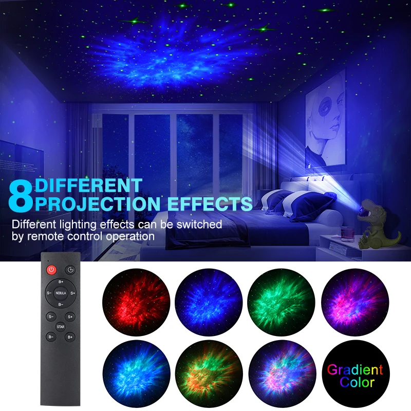 No.1318 宇宙玉レジン特大50mm【NEON GALAXY】 vione Astronaut Galaxy Projector Star Projector for Bedroom