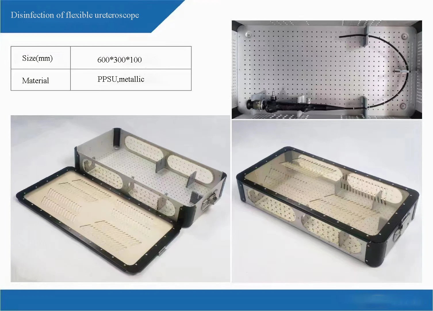 Stainless Steel Arthroscopy Instruments & Sterilization Box