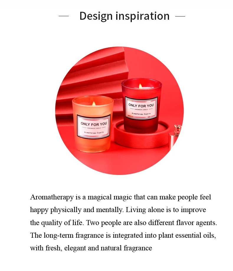 Wholesale Home Decor Wedding Birthday Gifts Glass Jar Custom Soy Wax