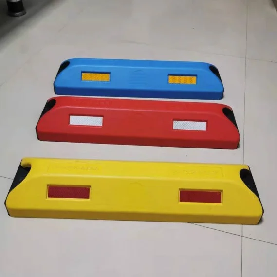 Factory Price Colorful Rubber High End Locator Car Stopper Car Stopper Pole Parking Postparking Curb