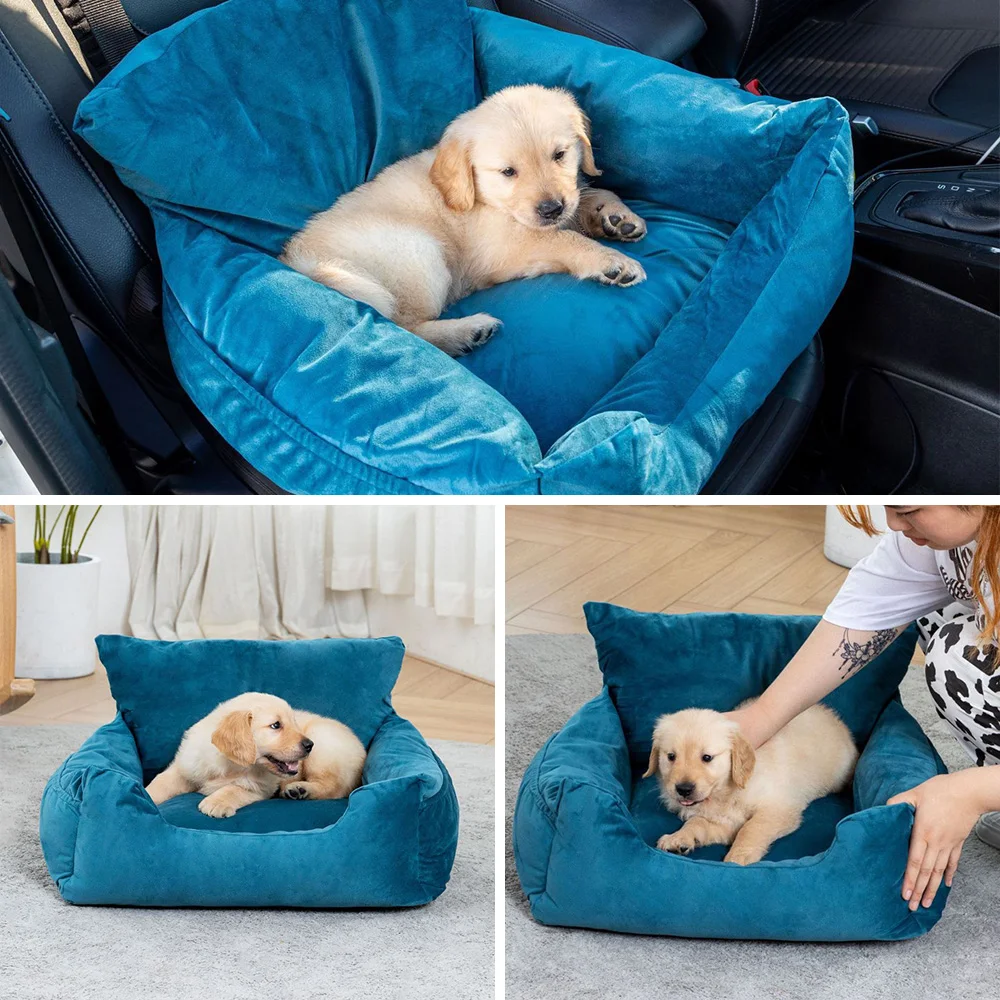 OEM & ODM luxury safety dog car booster seat bed manufacture