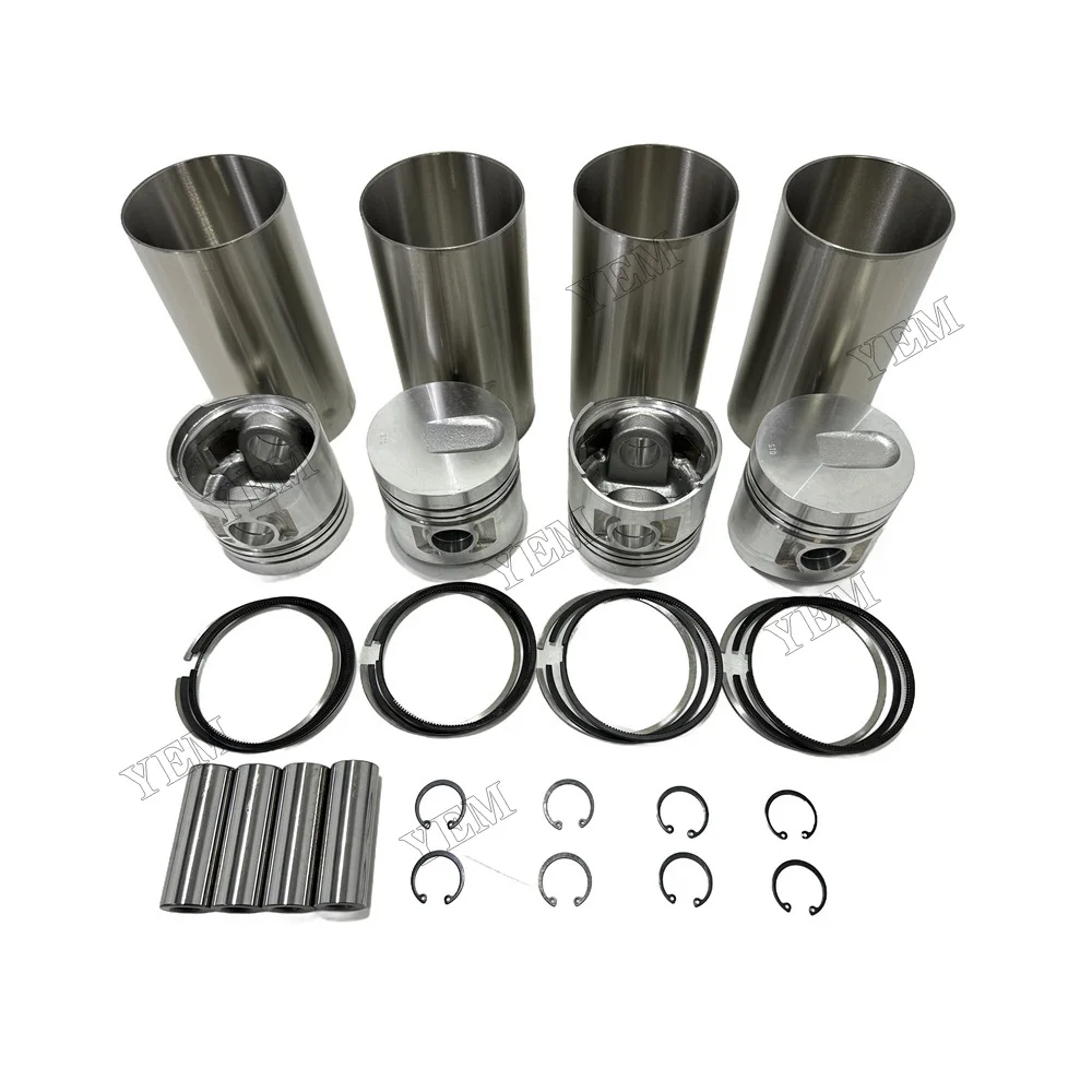 S4E Overhaul Rebuild Kit for Mitsubishi Piston Rings Cylinder Liner Set Engine Parts 34417-04101 94*2.5HK + 2 + 4.5