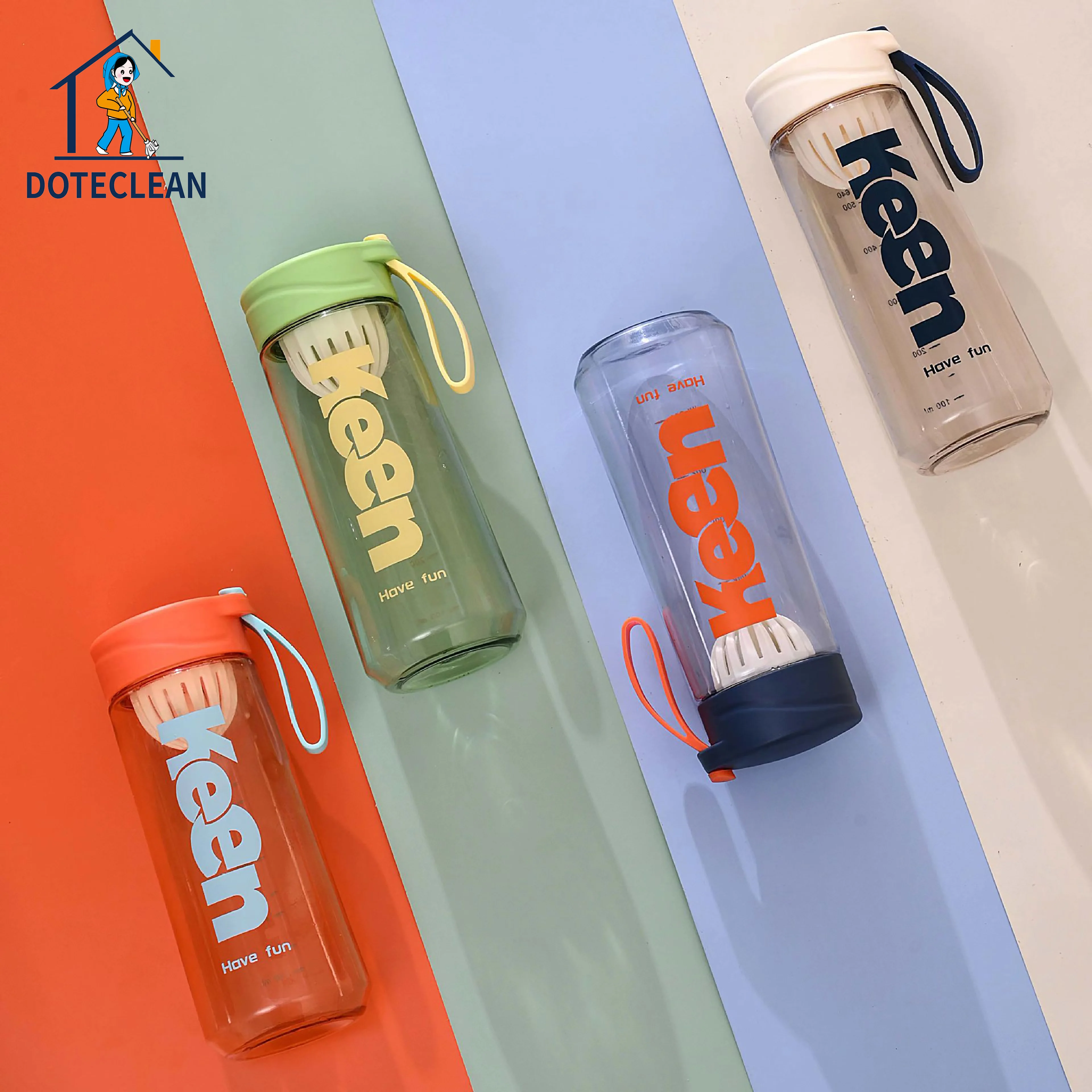 2025 оптовая продажа 600 мл пластиковая бутылка портативная Спортивная бутылка для воды PC Студенческая бутылка для взрослых на открытом воздухе для питья