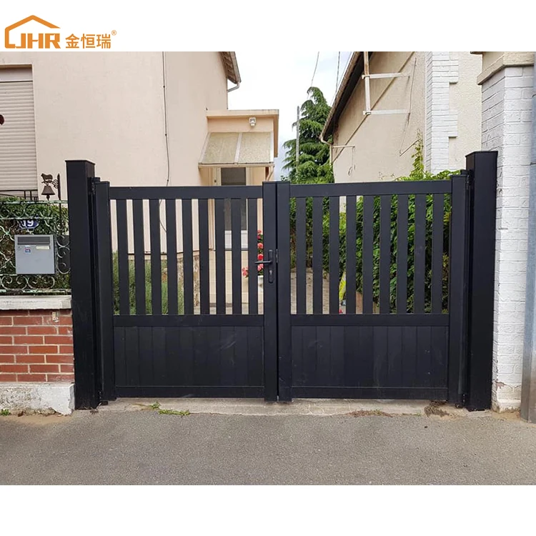 Easy Operation New Modern Design Motorized Automatic Aluminum Driveway Louver Fence Gate for Home and Garden