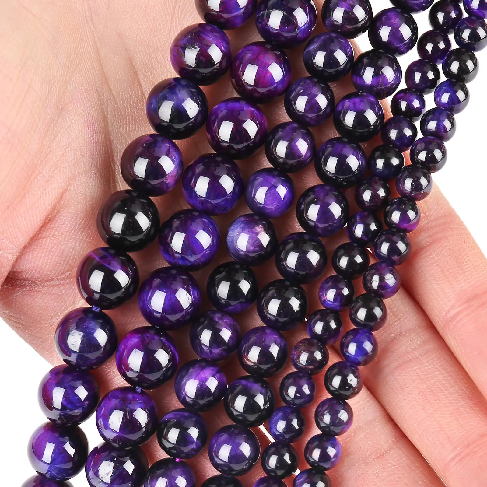 High Quality Natural Tiger Eye Beads,Grade Aaa+ Gemstone Round Loose