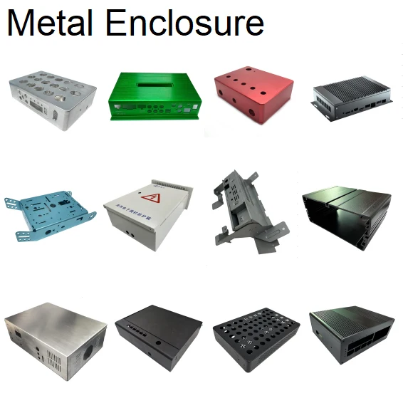 Custom CNC Lathe Service Metal Processing Anodized Aluminum Sheet Metal Case Shell Car Chassis Amplifier Aluminum Enclosure