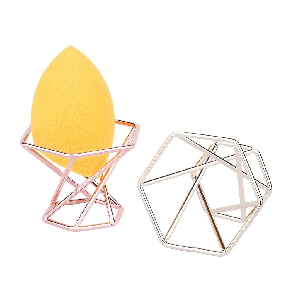 Индивидуальный контейнер для косметических инструментов Штабелируемый бриллиантовый держатель губки макияжа мини-витрины