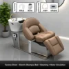 Fauteuil de shampooing rotatif avec fonction vapeur et circulation d'eau