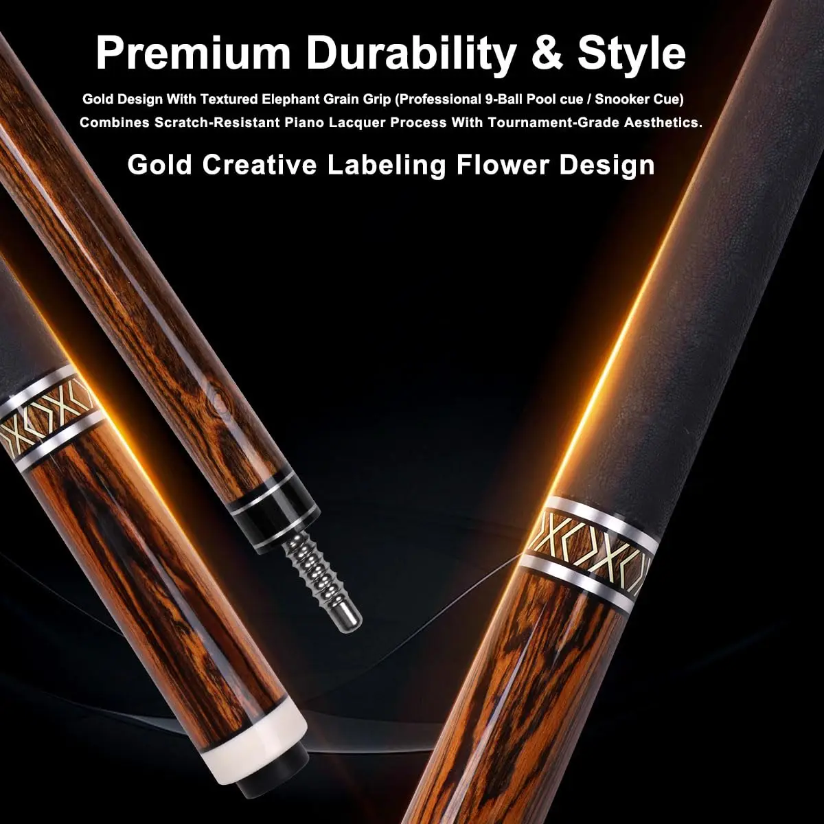 CUPPA High Quality Pool Cue Sticks Canadian Maple Shaft Leather