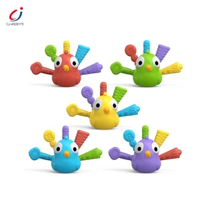 Chengji Montessori Toy Multipurpose Educational Learning Toy Cartoon Bird Color Matching Hand Eye Coordination Toy