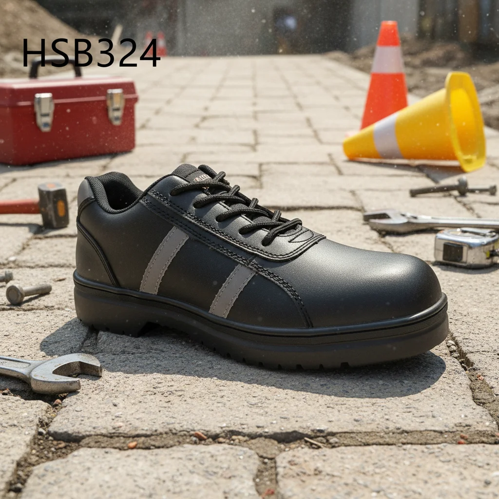 ZYF,Kenya Market Stitching Rubber Sole Safety Shoes with Steel Toe Gravel Factory High-Visibility Design Work Boots HSB324