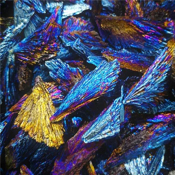 Wholesale Blue Flame Eplectroplated Tourmaline angel halo quartz titanium alloy coating black tourmaline