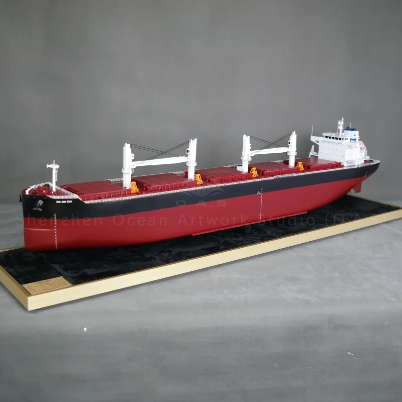 【LA】O.A.S Ship Model Factory Customizable 150cm XIN ZHI Bulk Cargo Ship Model for Shipping Gift