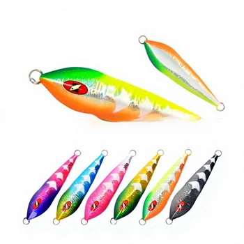 Road-Opening Style Sea Fishing Boat Lure Night-Glow Metal Jig Lead Bare Plate Fast-Sinking Bionic Boat-Shaped Bait Without Hooks – Metal Jig – view 2