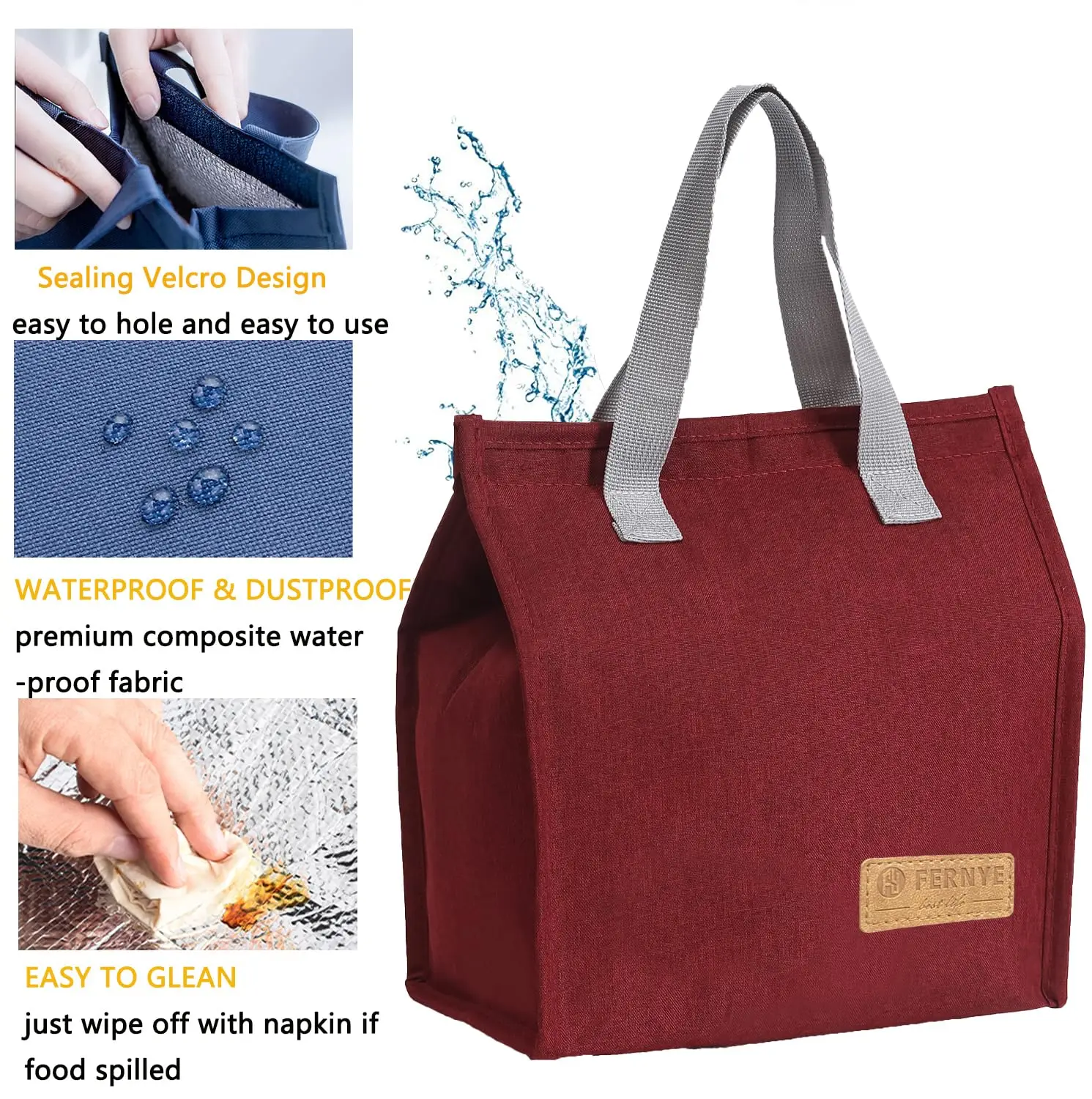 Eco-Friendly Reusable Travel Foldable Food Delivery Thermal Insulation Grocery Shopping Cooler Bags Bag details