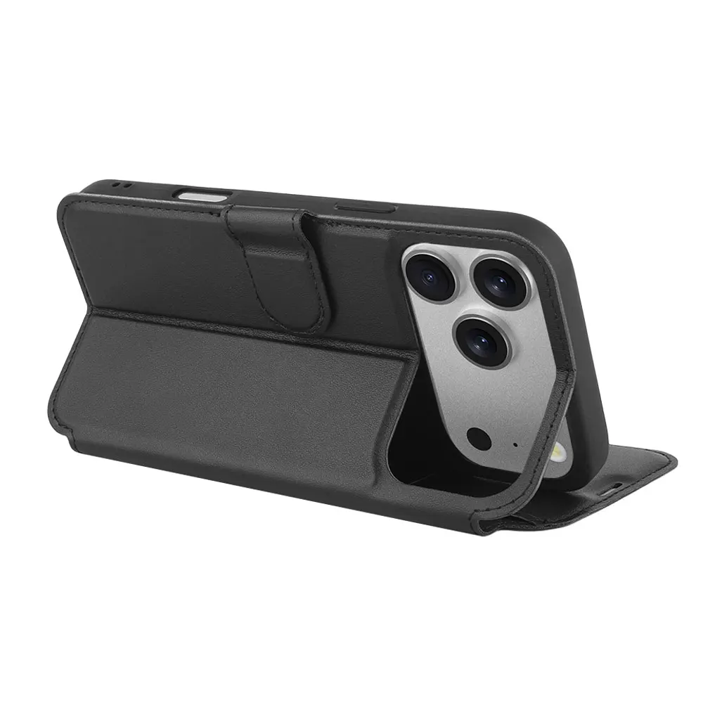 product laudtec wallet folio case book design with magnetic closure kickstand card slots flip cover for iphone 17 for iphone 17 pro max-7