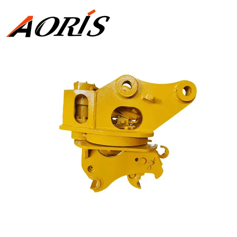 Excavator Rotator Hydraulic Rotating Quick Hitch 45mm Couplers for Backhoe Mini 1.5-3.5 Ton Rotary Quick Hitch