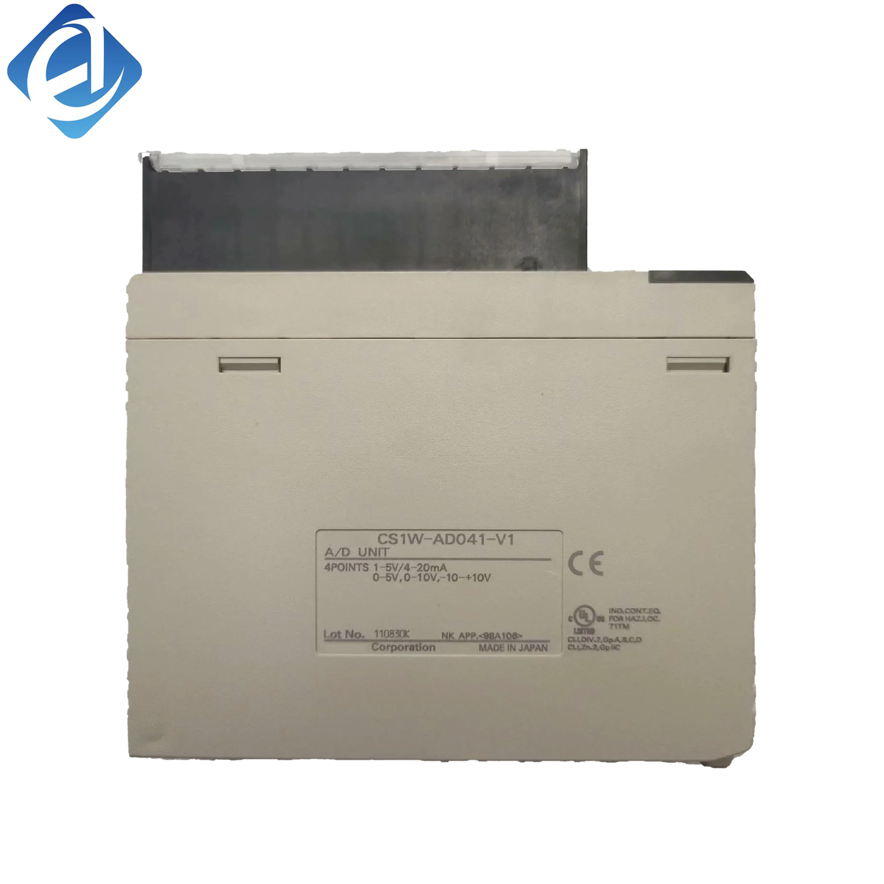 Nuwe oorspronklike CS1W-AD041-V1 Omron CS1W-reeks analoog-insetmodule, kompatibel met CS1 PLC vir die insamel van analoogseine in industriële outomatisering.
