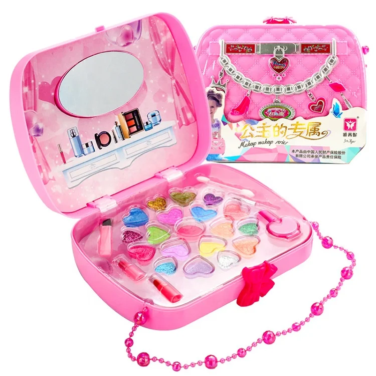 Wholesale Fashion Hand Bag Cosmetics Set Toy Kids Makeup Kit for girls