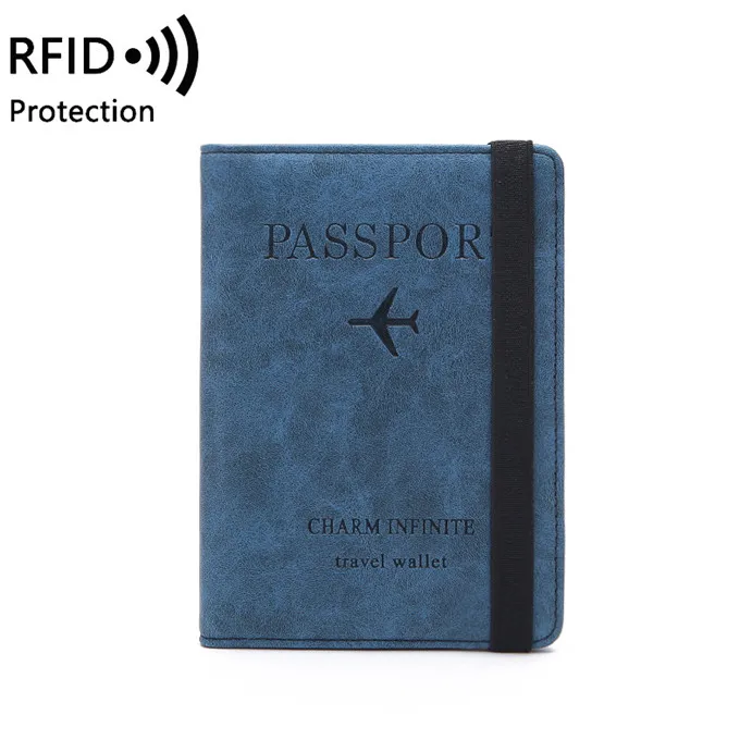 Travel Abroad Elastic String RFID Protection Credential Bag Passport Card Holders