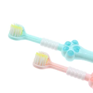 Wholesale Factory Kids Lovely 3-sided Toothbrush Cat's Cow Interesting Style Deep Oral Cleaning Tooth Brush