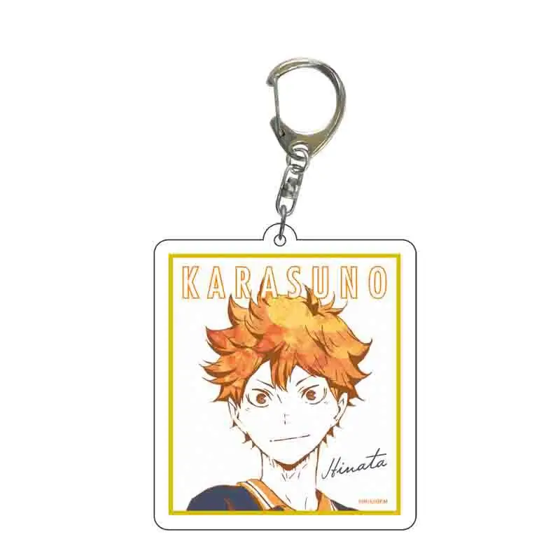 Haikyuu Anime Keyring Pendant KeyChain Shoyo Hinata Tobio Kageyama