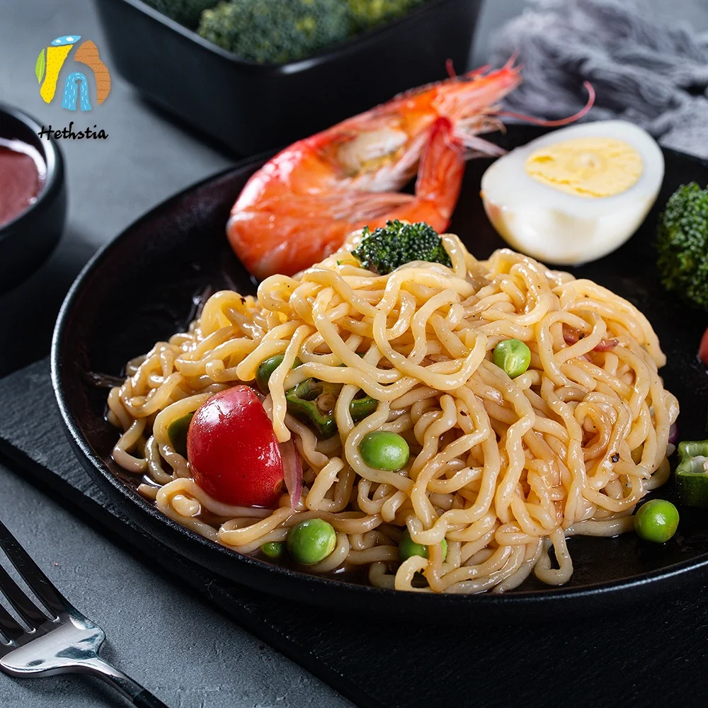 Odorless Sugar Free Different Types of Konjac Oat Fiber Pasta Instant Noodles With Bag Packaging