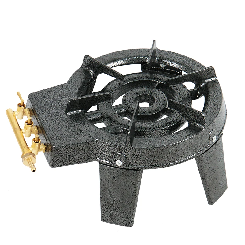 Two Ring Burner Cooker Cast Iron LPG Gas Grill Camping Stove Dual With Wholesale