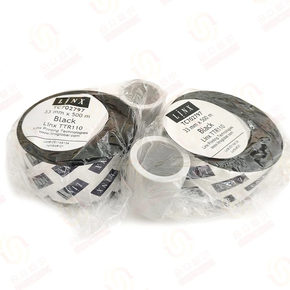 LINX TTR 110 Black Printer Ribbon - 33mm X 500m Original