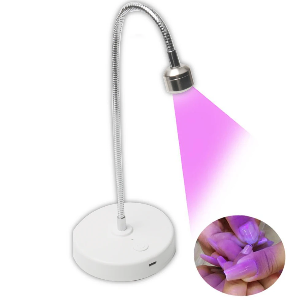 iBelieve Flexible Rechargeable Cordless Nail UV LED Gel Light Table Lamp For Nail Tips Extension
