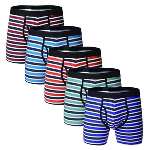TOPKO High Quality Wholesale Custom Cotton Plus Size Mens Shorts Boxer Briefs Underwear