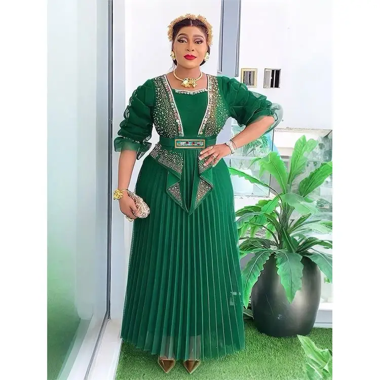 green dashiki dress Aztec Dress, African Shirt Dress in Green Dashiki Print - Festival Dress main image 0