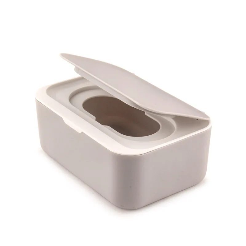 New Design Plastic Rectangle Tissue Box With Lid Wet Wipe Box Home Hotel Office Napkin Container manufacture