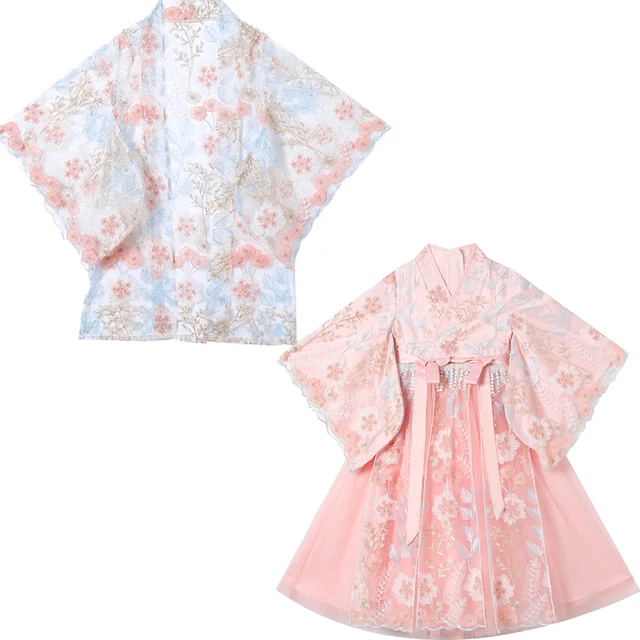 Children's Stage Performance Chinese Classics Modern Hanfu Dress Girl Traditional kids clothes set girls 8-12 years of age