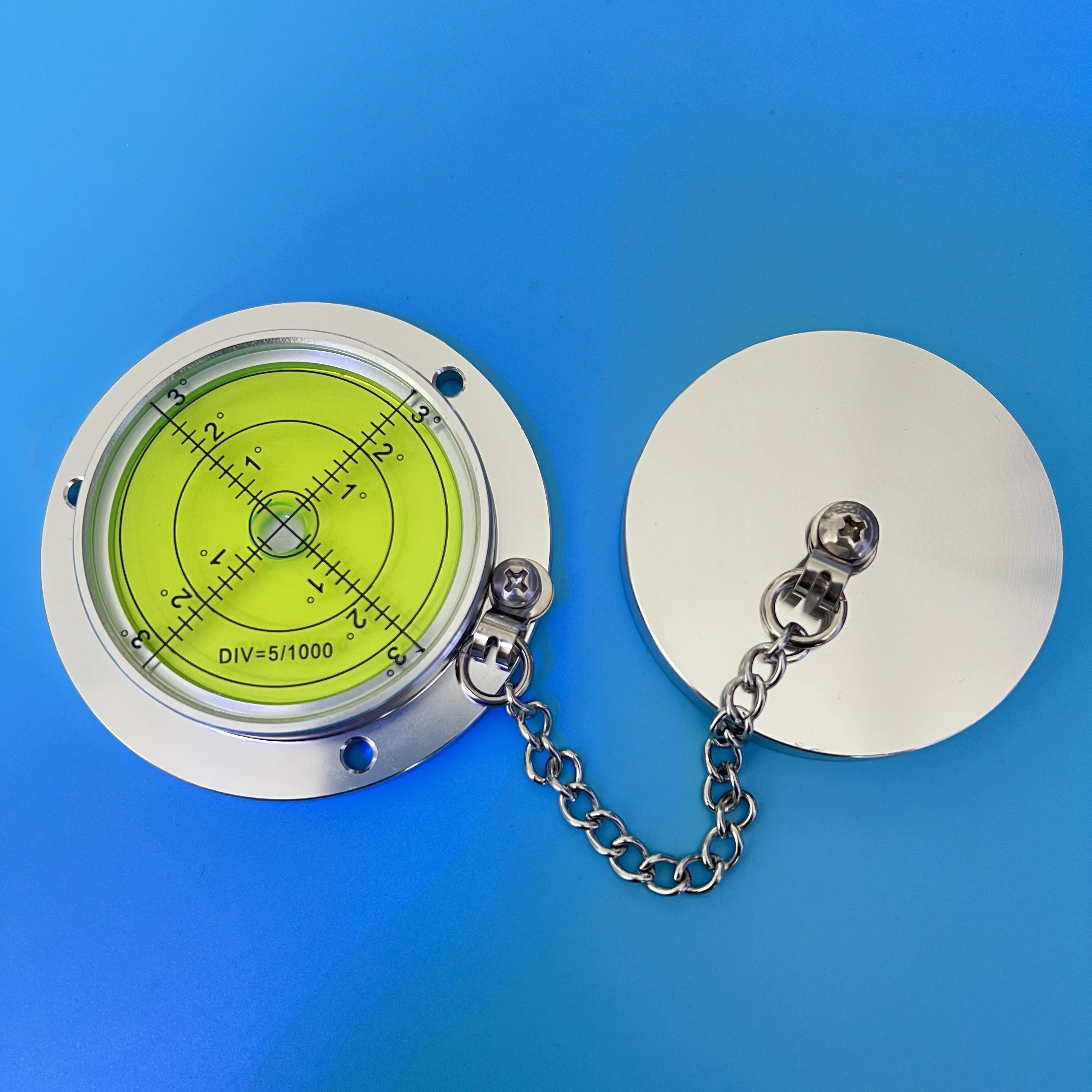 High Precision Metal Circular Level Bubble Spirit Level Bubble Green Color METAL Bubble Spirit Level Vial