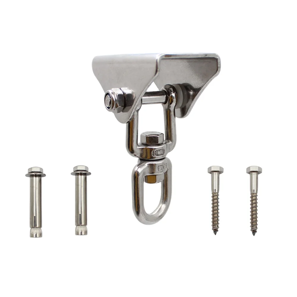 Factory Supply Stainless 304 360 Degree Swivel Ceiling Hook Hanging  Hardware Kit for Swing Hammock Chair Yoga Boxing
