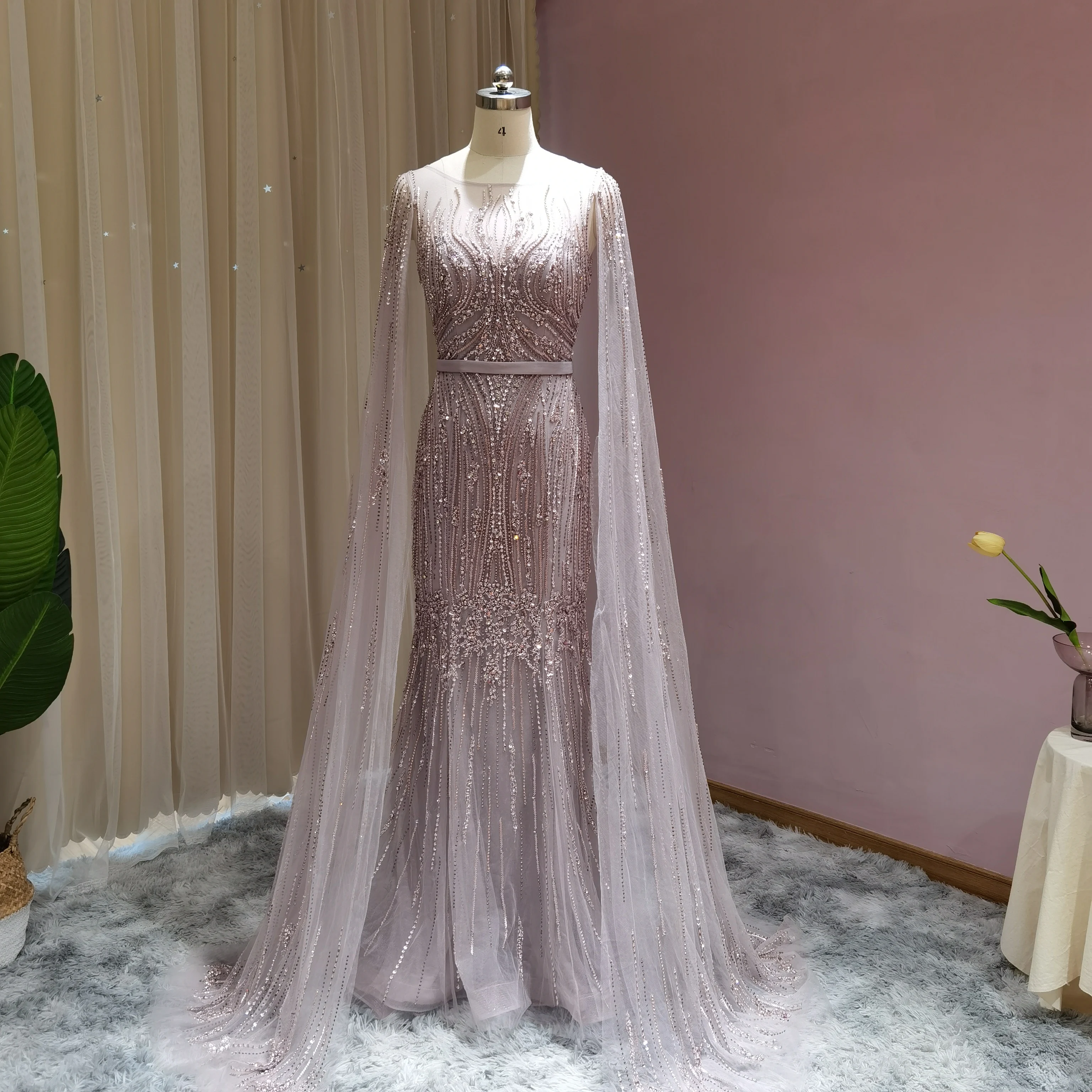 Jancember SCZ153 Beautiful Cap Sleeve Evening Dresses South Africa for Women