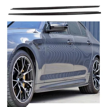 2015+ for BMW G30 M5 F90 Accessories Custom 3D Styling Wet Carbon Fiber Side Skirt Body Parts
