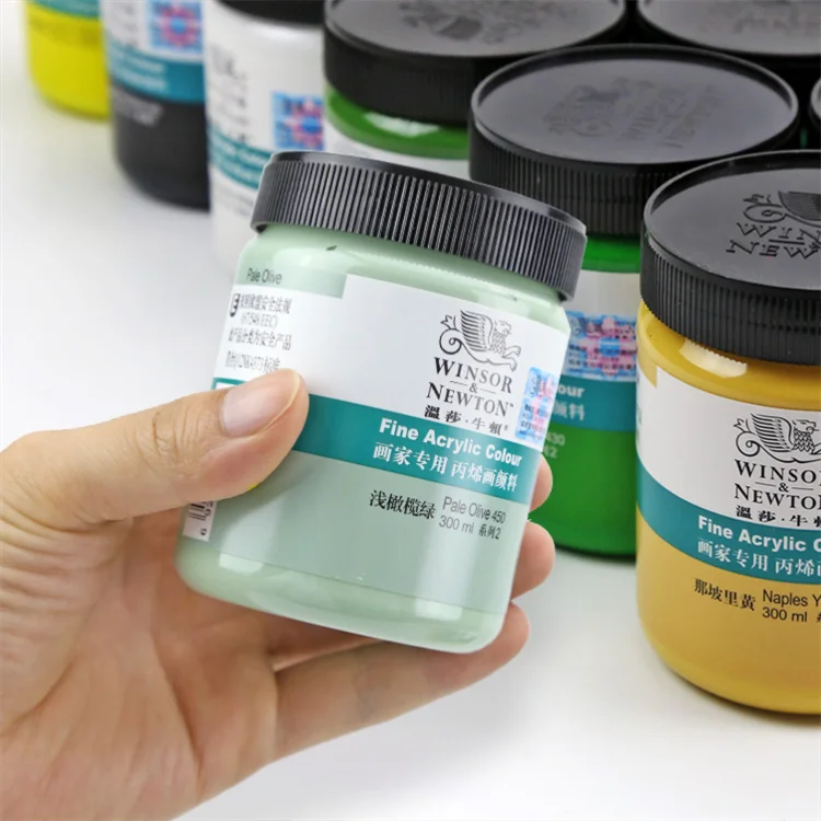 Winsor Ньютона прекрасного качества 300 мл акриловые краски акрил цвет для окраски с ярким цветом A-1300