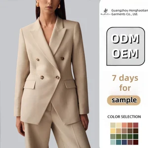 ODM OEM Custom Elegant Slim Women's Business Formal Office Style with Casual Outerwear