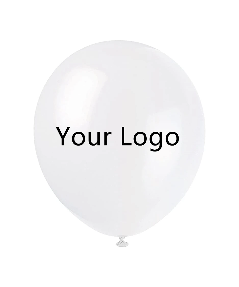 LEMON Promotion Cheap Globos Thick Printing Custom Balloons Logo QR Code Advertising Helium Balloons for Birthday Party
