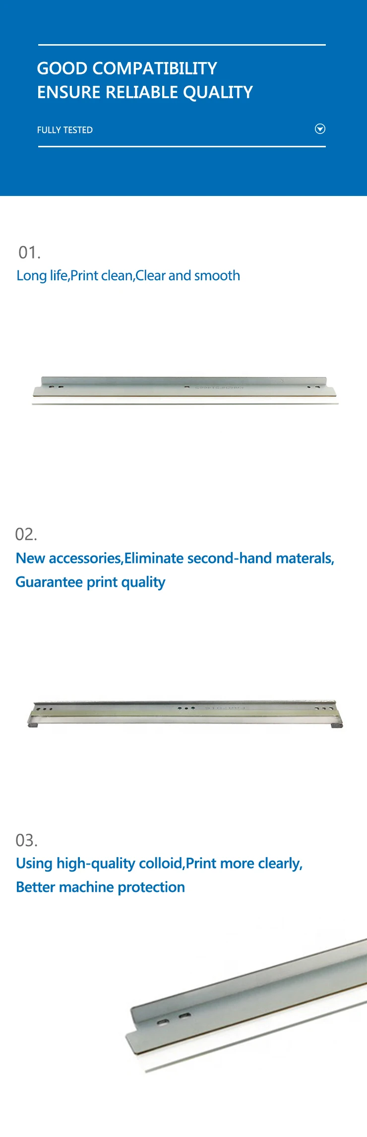 Htwo New Drum Cleaning Blade For Konica Minolta Bizhub 162 163 164 180