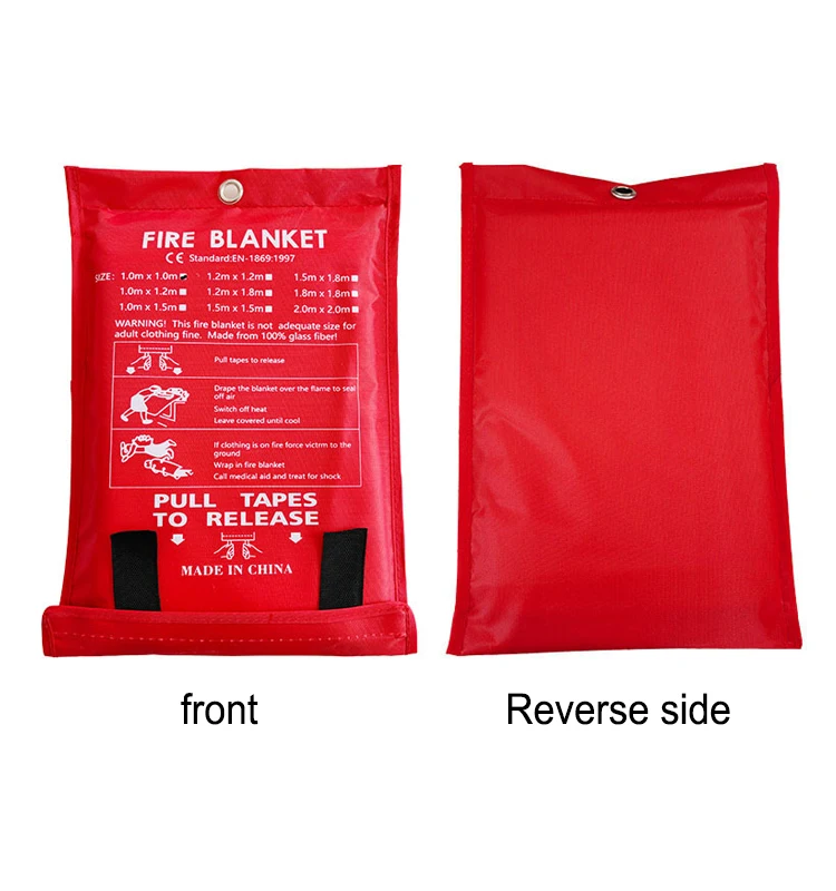 430g 1.5m1.5mfiberglass Fire Blanketfire Blanket Emergency Protection For Home And Office Part