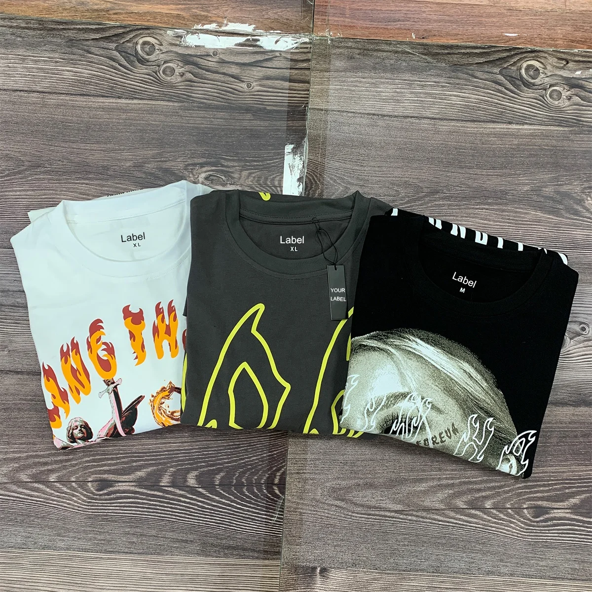 JL1218B Men’s Streetwear Tshirt 240GSM Heavyweight Boxy Cut Oversized T-Shirt Graphic Cotton Design T Shirt