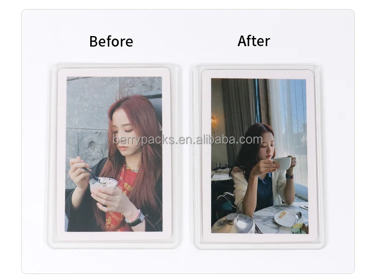 New Launched Premium Kpop Clear Toploader Photocard Single Sleeve