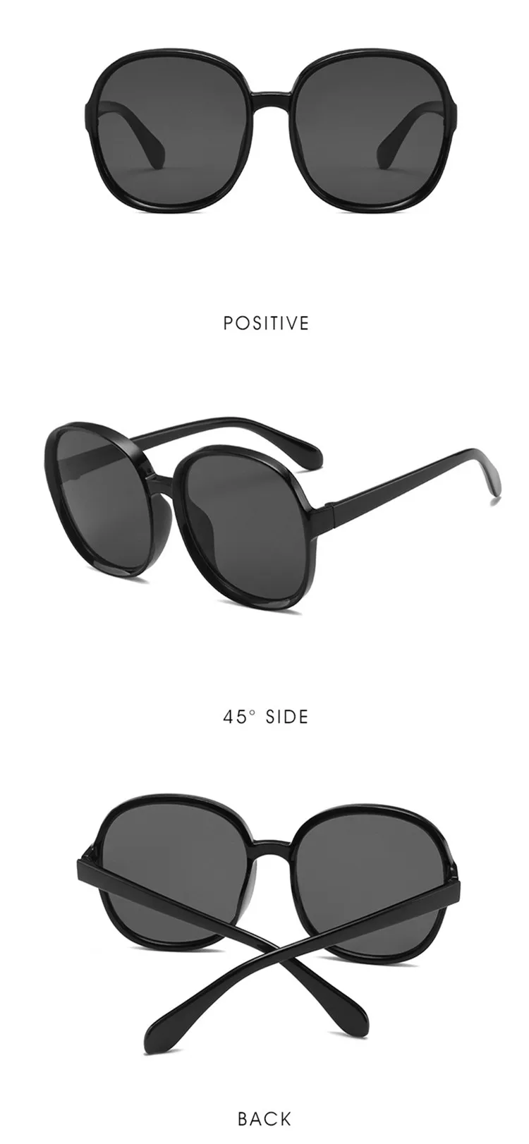 Big Frame Retro Oversized Sunglasses Female 2022 Oversize Square Men