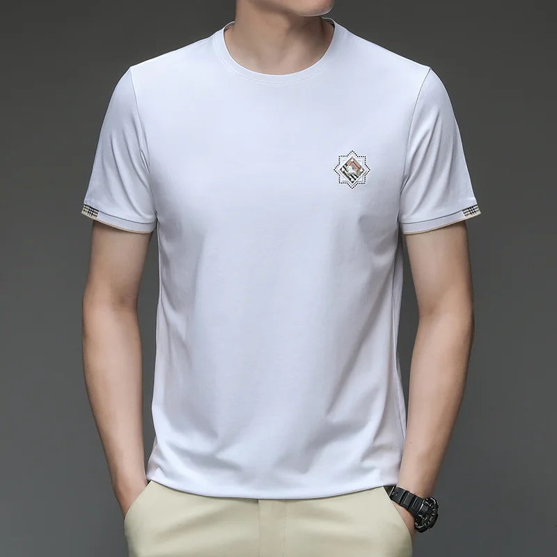 New High Quality Fashion Shirts Soft Cotton t Shirts Cotton 5 Elastane t Shirt