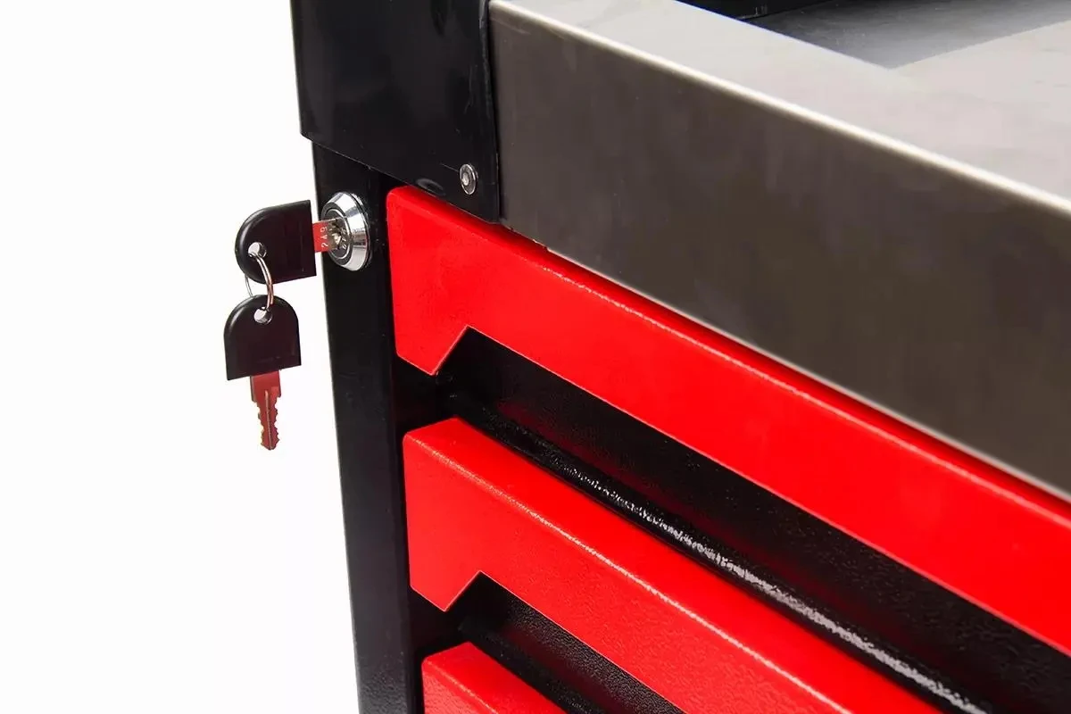 7 Drawer Heavy Duty Tool Cart 300kg Capacity 250 Pcs Tools